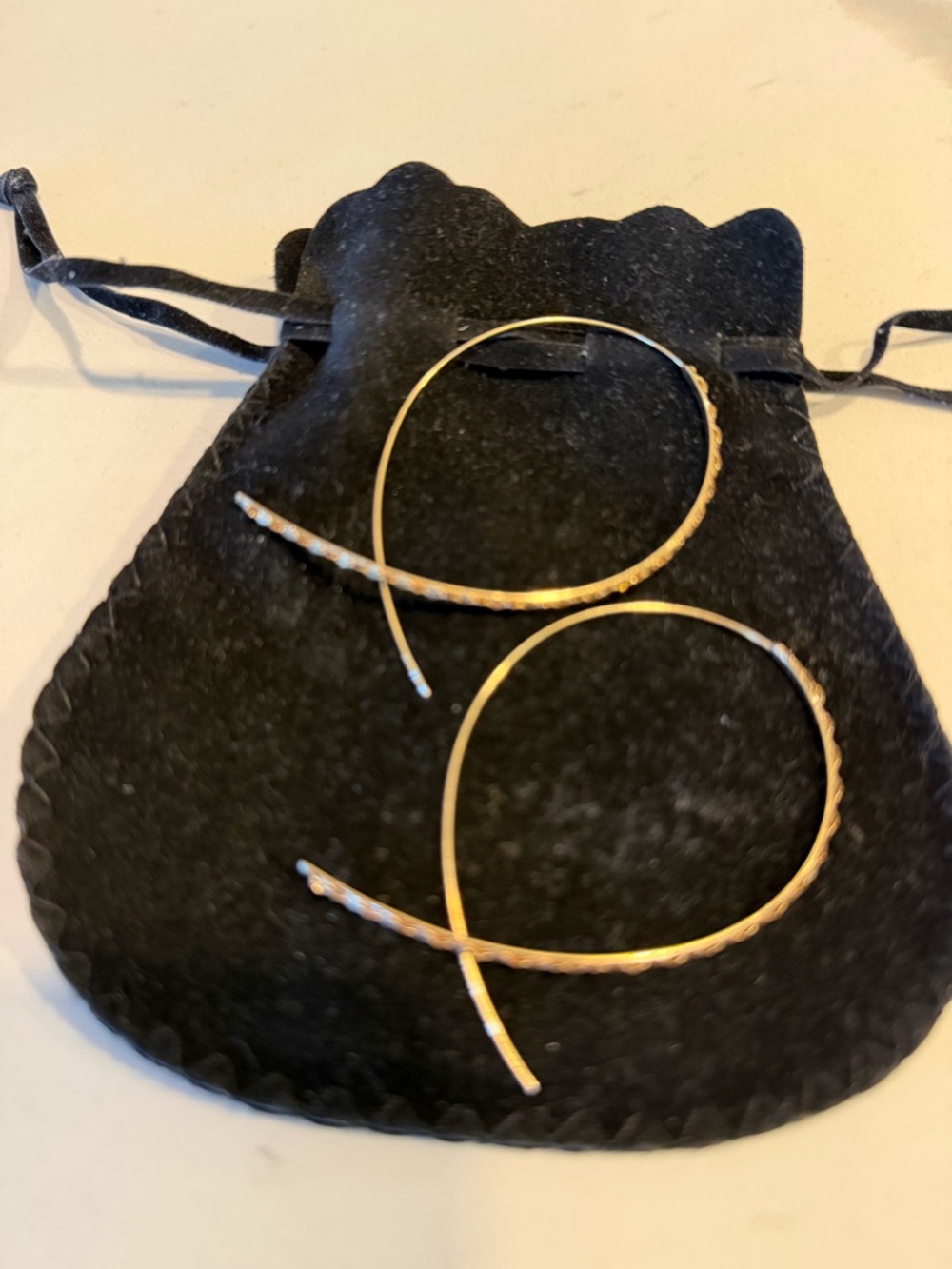 Delicate Gold Threader Hoop Earrings for Women